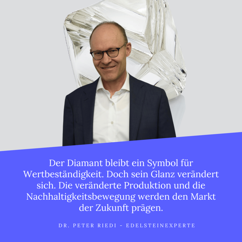 Wertbeständigkeit von Diamanten - Dr Peter Riedi