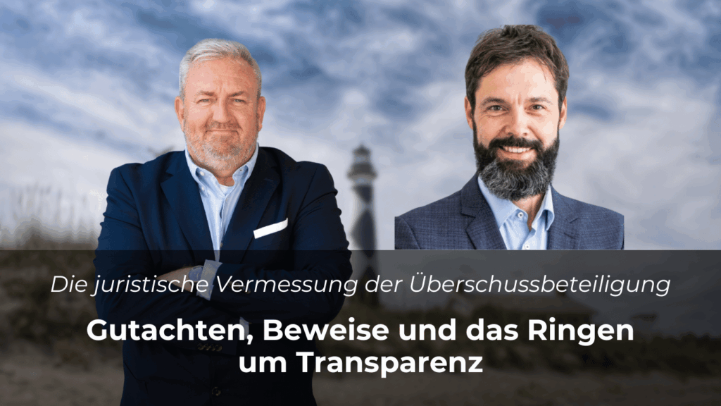 Die juristische Vermessung der Überschussbeteiligung - Sven Enger und Prof. Dr. Schade