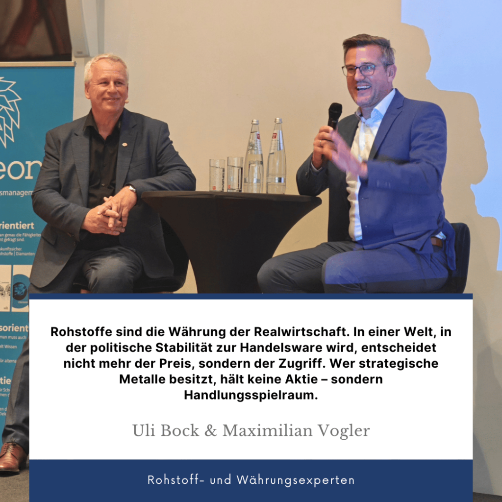 Rohstoffe sind die Währung der Wirtschaft - Maximilian Vogler und Uli Bock
