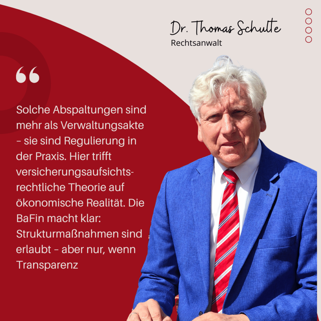 Transparenz bei Lebensversicherungen - Dr Thomas Schulte