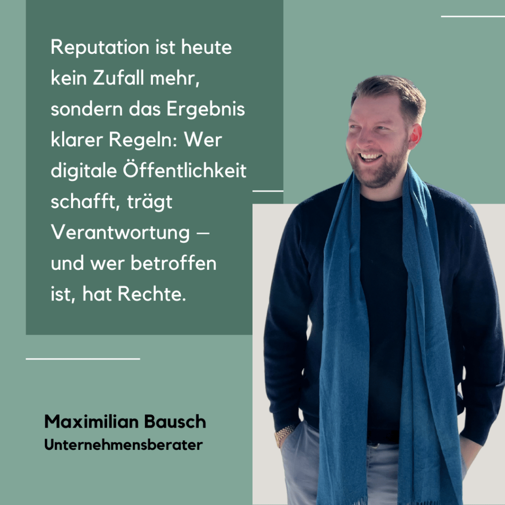 Reputation mit klaren Regeln - Maximilian Bausch